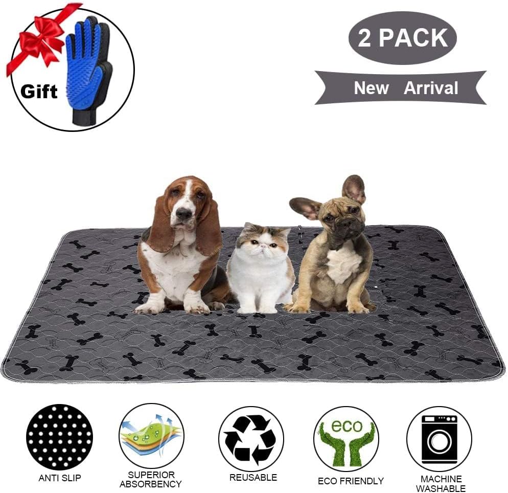 JdPet reusable puppy training pad on hardwood floor