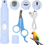 Anicuta Bird Nail Grinder front view showcasing the ergonomic cactus-shaped handle and LED illumination feature.