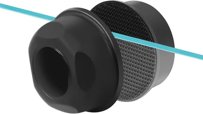 AQUANEAT aquarium magnetic brush front view showcasing the black compact design for glass fish tanks.