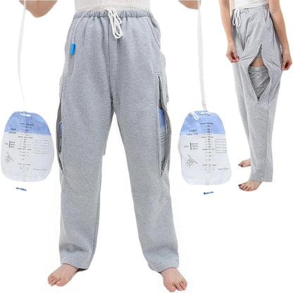 YingXue catheter leg bag pants front view