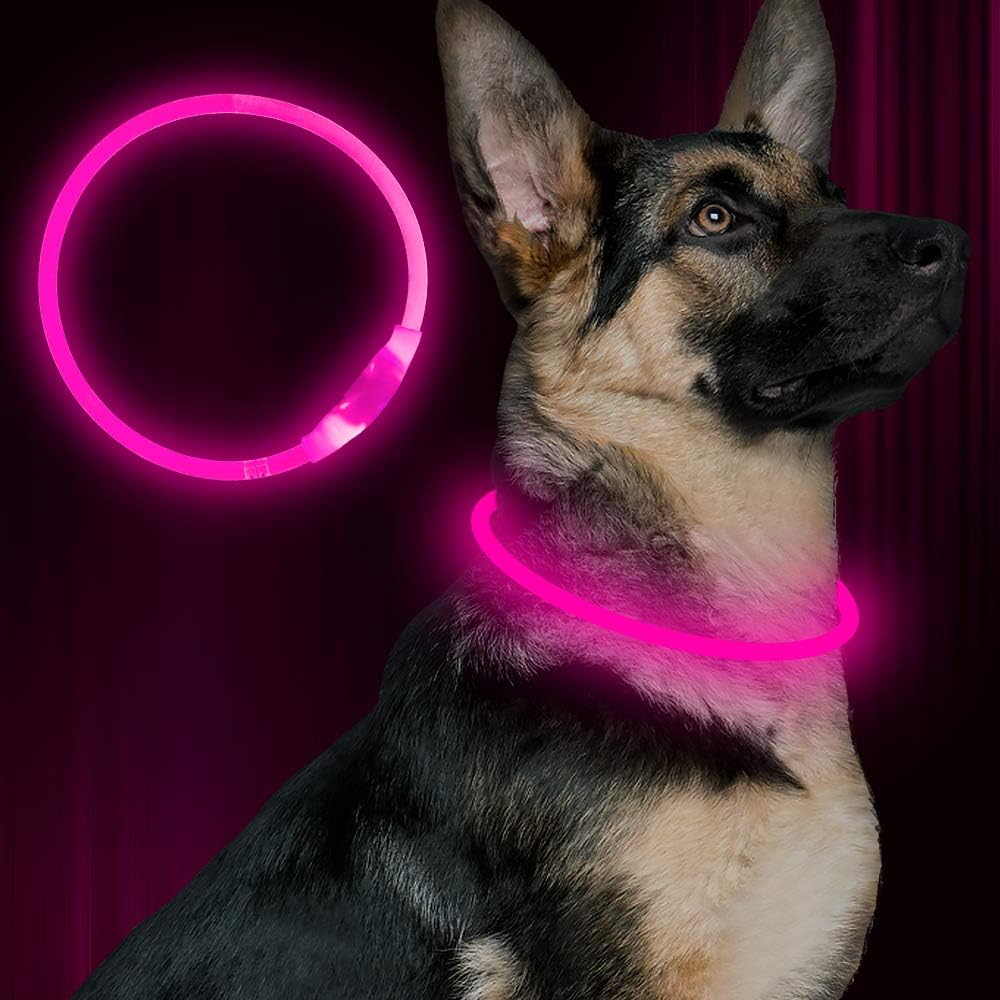 Led Dog Collar, BSEEN USB Rechargeable Flash Dog Necklace Light, Pet Safety Collar Makes Your Beloved Dogs Be Seen at Night for Small Medium Large Dogs(Green) - Image 9