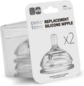 Comotomo Silicone Replacement Nipple Fast Flow 6+ Months front view