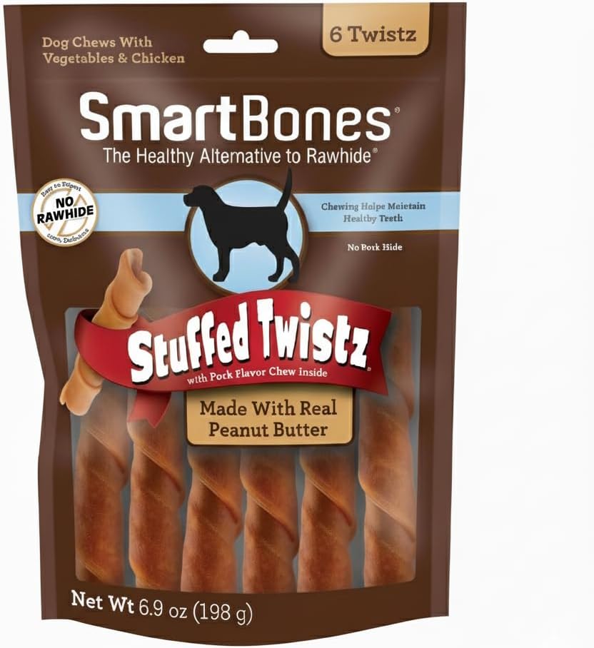SmartBones Smart Twist Sticks, Rawhide Free Dog Chew Sticks, Made With Real Chicken, 50 Sticks , 9.7 Ounce (Pack of 1) - Image 11