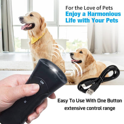 Portable bark deterrent tool for behavioral correction