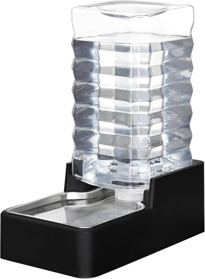 RIZZARI Stainless Steel Pet Water Feeder: 9L Large Gravity Leak-Proof Auto Refill Water Dispenser -Ideal for Multi-Pet Homes- Anti-Tip Base -No Filter- Easy Clean - for 30-60 LB Dogs- Home/Garage - Image 12
