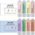 MOXĒ Smell Training Kit front view showing eight essential oil inhalers for olfactory therapy.
