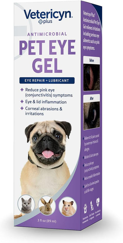Imported USA vetericyn plus eye gel instructions label