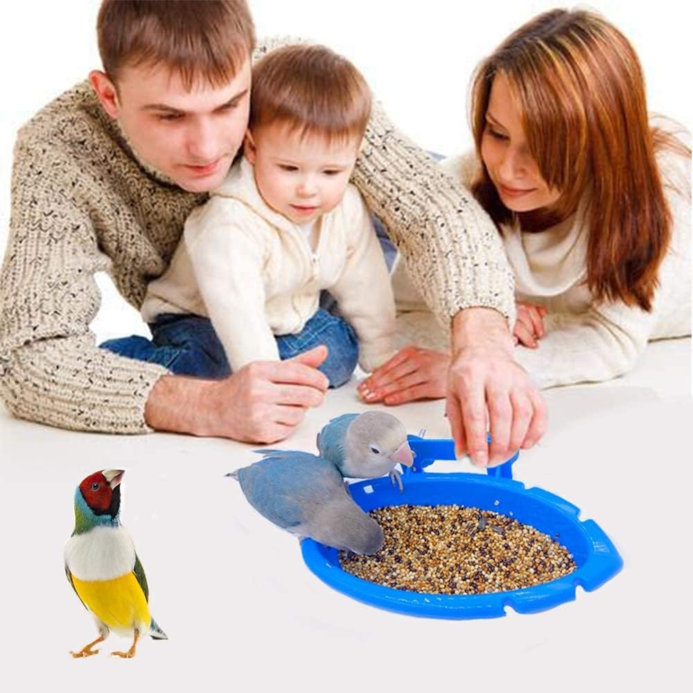 Bird Bath for Cage with 3 Balls Bird Tub Bowl Basin Hanging Birdbath Toy Pet Parrot Cage Budgie Accessories Shower Parakeet Cockatiel Water Shower Box Food Feeder Holder Tray Bird Cage Accessories - Image 5