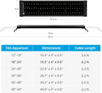 Nicrew aquarium light aluminum alloy heat sink back