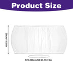 White nylon mesh seed catcher skirt stretched out
