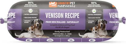 New Zealand Venison Frozen Fresh Dog Food, High-Protein 91% Grass-Fed Free-Range Meat, Gently Cooked, Grain-Free, Omega-3s, 8 Rolls (12 lb Case) - Image 9