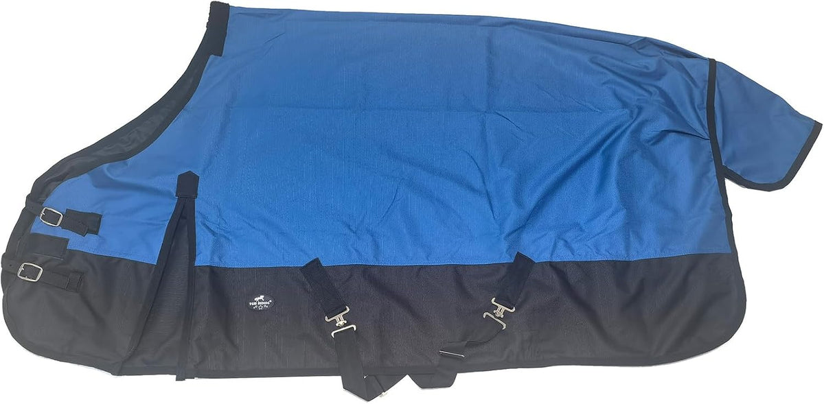 Close-up of fleece wither protection on 1200D waterproof horse sheet