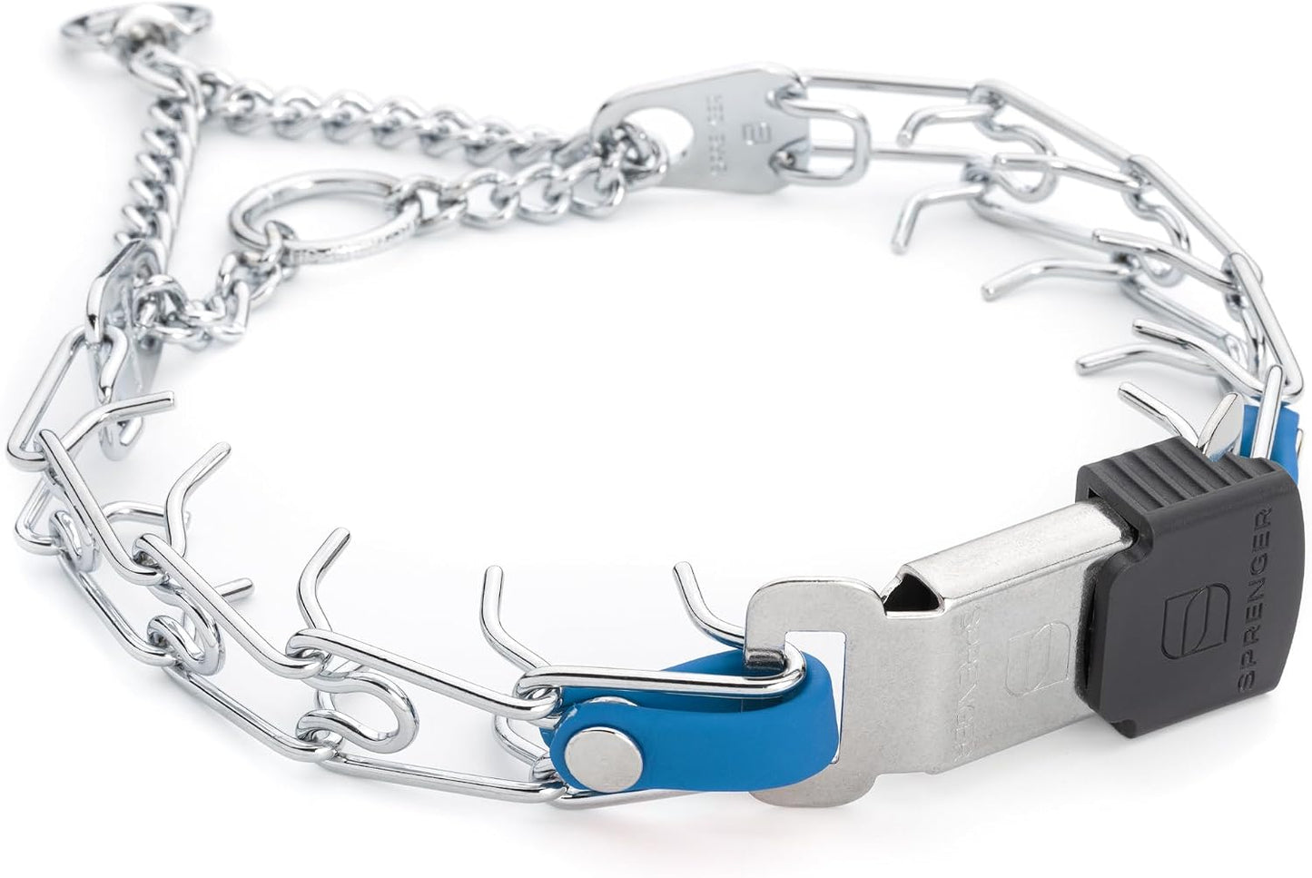 Herm Sprenger Prong Collar with Quick Release Cliclock Buckle & Biothane Insert & Swivel Ring | Chrome Plated Steel No Pull Dog Training Collar Made in Germany, Black 16in x 2.25mm Necks up to 13-14in - Image 12