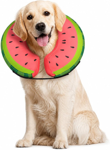 MIDOG Soft Inflatable Dog Cone, Donut E-Collar Alternative for After Surgery, Prevents Licking, Allowing Normal Eating & Vision, Comfortable Recovery Collar for Small Medium Large Dogs & Cats, Red-M - Image 15