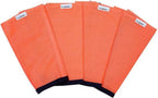 Shoofly Horse Leggins orange fly boots front view on a horse