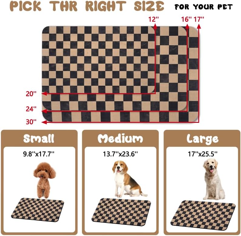 Zoeeya plaid pet placemat in a tight corner feeding space