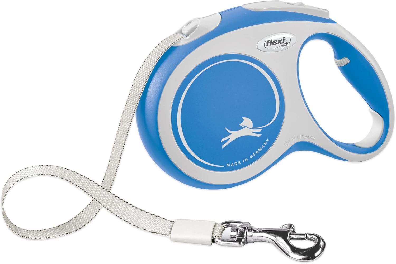 FLEXI(R) New Comfort Tape Retractable Dog Leash for Small Dogs Upto 33 lbs. - 16 ft., Grey/Black | Tangle Free Pet Walking Leash with One-Handed Brake, Pause, Lock |German Quality Product - Image 12