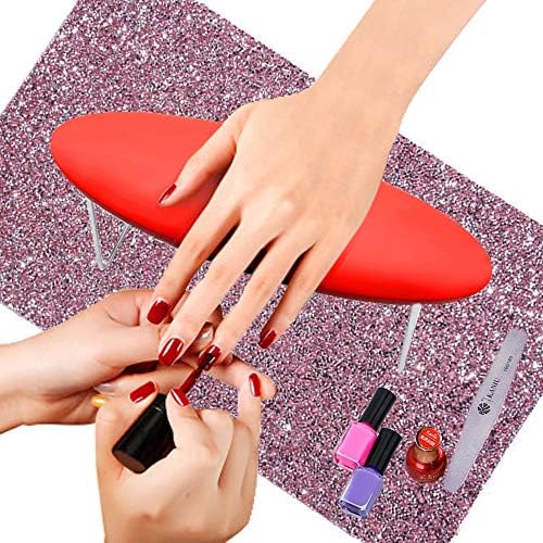 Foldable Ebanku nail art hand rest cushion pad