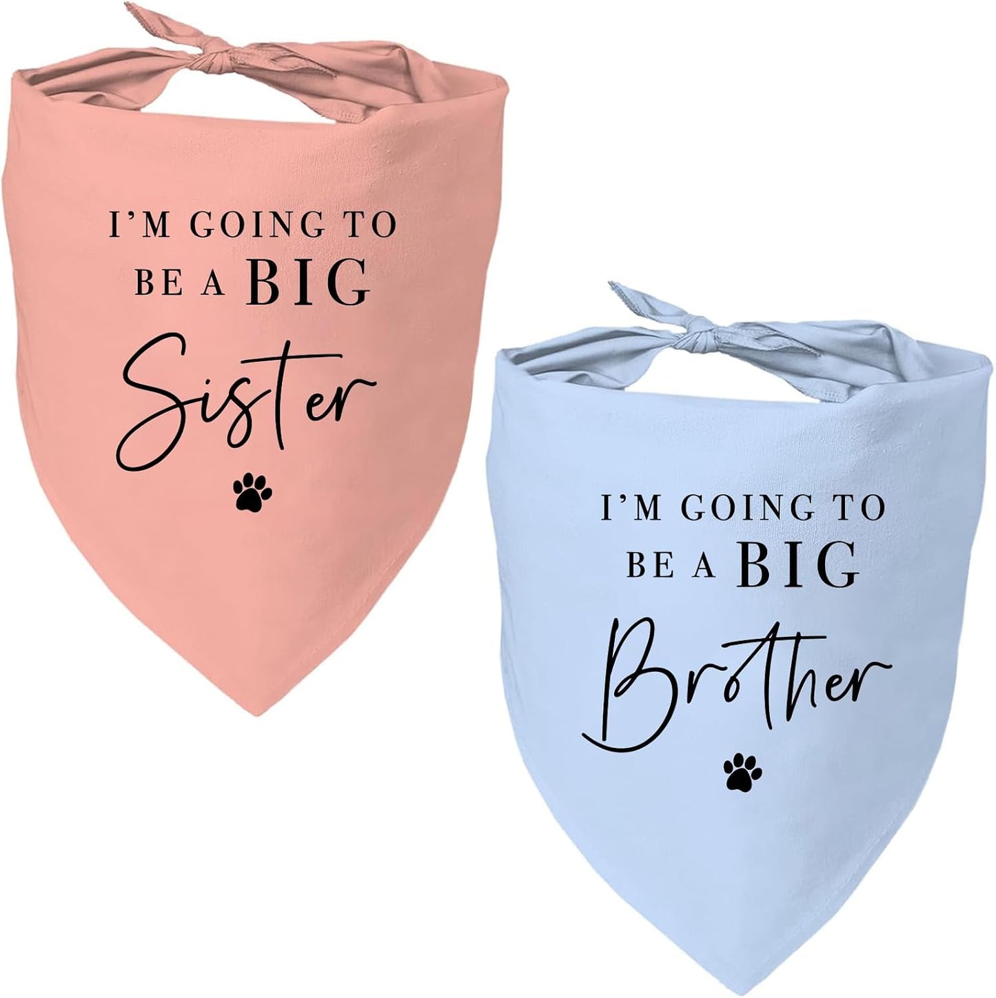 2 Pack Dog Bandanas for Pregnancy Announcement, Cute Adjustable Pet Bandana Scarf for Small Medium Large Dogs, Gender Reveal Puppy Accessories, Soft Breathable Fabric for Puppy Cats - Image 13