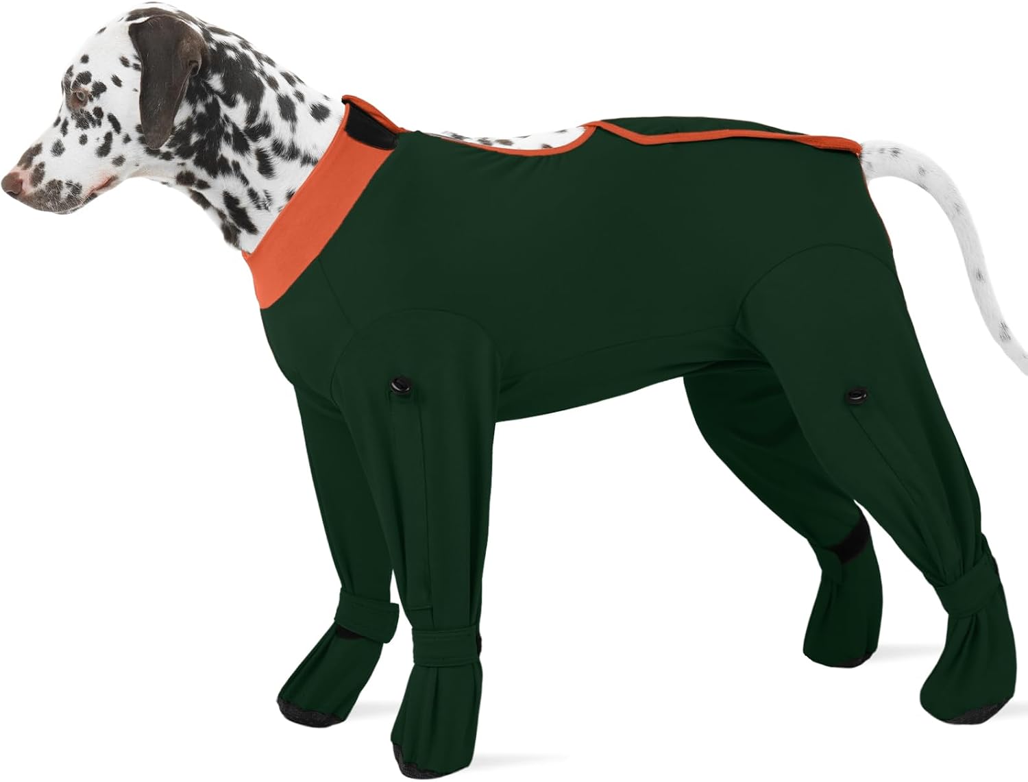 ROZKITCH Dog Recovery Suit After Surgery, Prevent Licking & Shedding, Dog E-Collar Alternative Four-Sleeve with Adjustable Leg Drawstrings & Belly Access, Post-Surgery Bodysuit for Medium Dogs Black M - Image 15