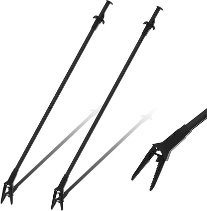 Gisafai plastic aquarium tongs front view of two pieces pack