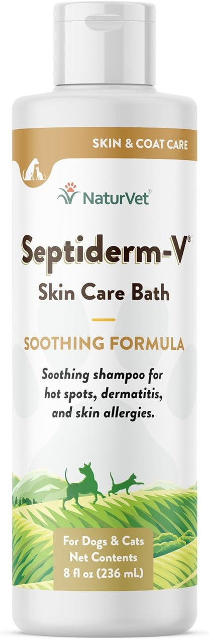 NaturVet Green Tree Septiderm-V Skin Care Lotion for Dogs & Cats - Pet Health Supplement for Dermatitis, Dog Skin Allergies, Itching, Hot Spots, Cat Rashes - Pet Lotion, Grooming Aid - 8 Oz. - Image 9