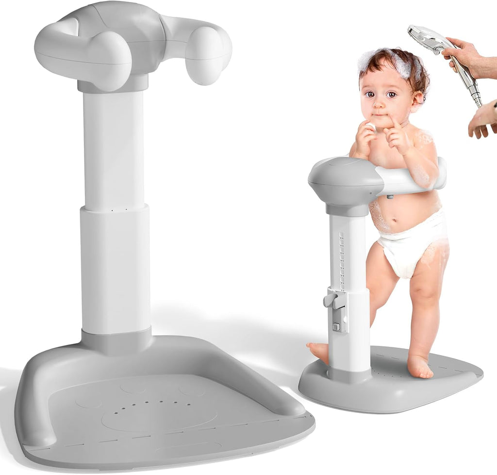 COOSEYA Baby Bath with Shower Stand Support|Anti-Pinch Soporte para Bañera de Bebé Adjustable Shower Tower and Anti-Slip for Toddler Standing Up Themselves,Ideal Gift for Infants 6-36 Months - Image 1