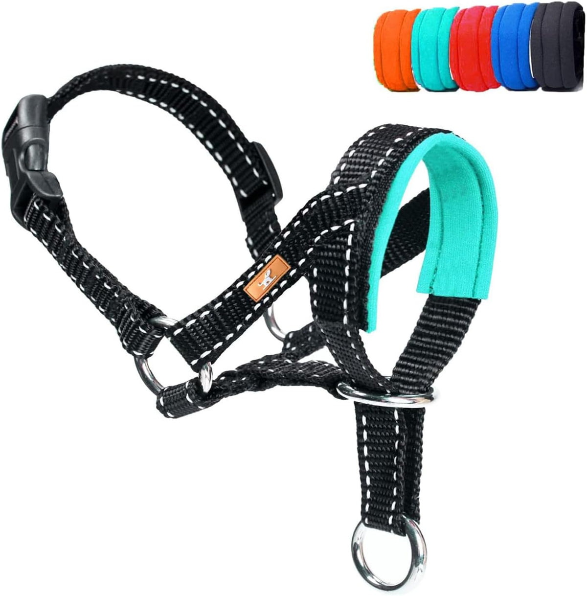 Dog Head Collar, Head Collar with Reflective Strap to Stop Pulling for Small Medium and Large Dogs, Adjustable (L, Blue) - Image 14
