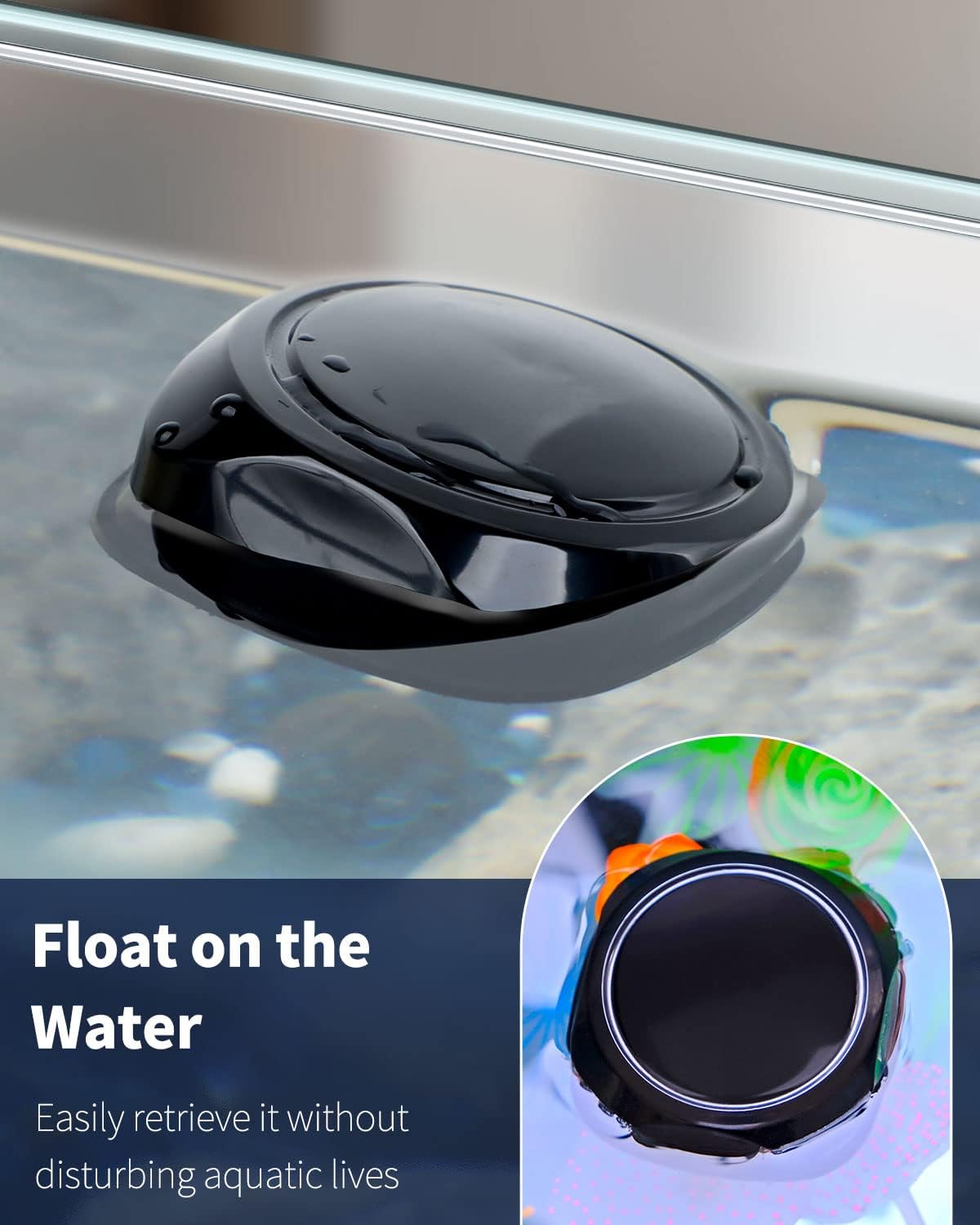 Compact round square magnetic scrubber cleaning tank corners