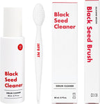 JAYU PET Cat Blackhead Free Kit front view showing the eighties milliliters bottle and silicone brush for feline grooming.