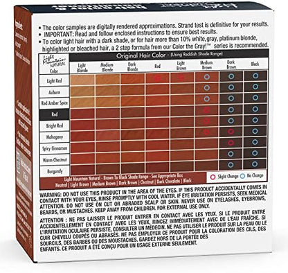Light Mountain henna red hair dye 4 ounce pack of three