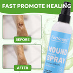 Close up of Forticept itch relief spray nozzle