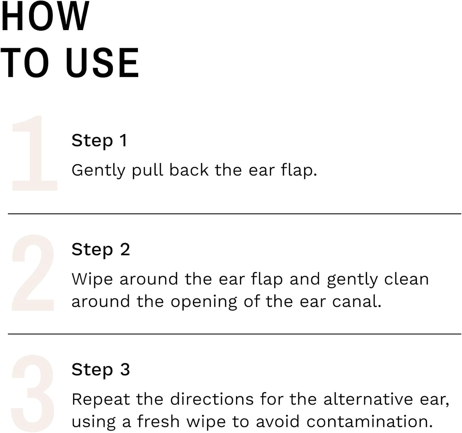 Open jar of Eye Envy ear wipes showing pre-soaked texture