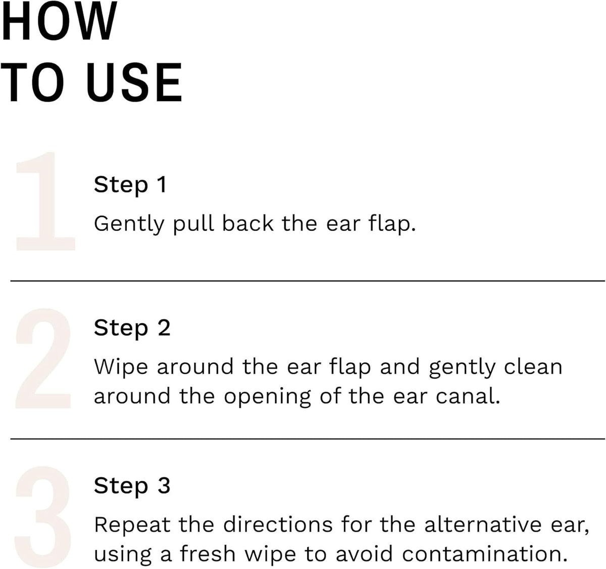Open jar of Eye Envy ear wipes showing pre-soaked texture