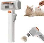 Generic 2-in-1 pet grooming comb front view for dogs and cats