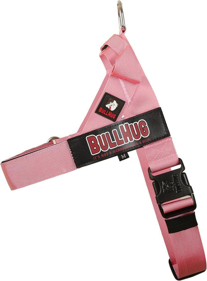Bullhug dog harness medium size with metal leash ring
