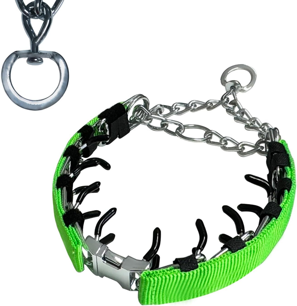 Heavy duty swivel D ring connection point for leash attachment