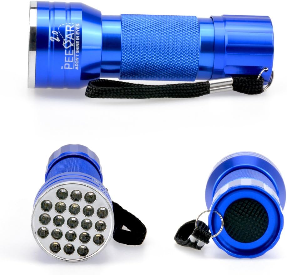 Side view of the compact PeeDar 2.0 UV pet urine finder