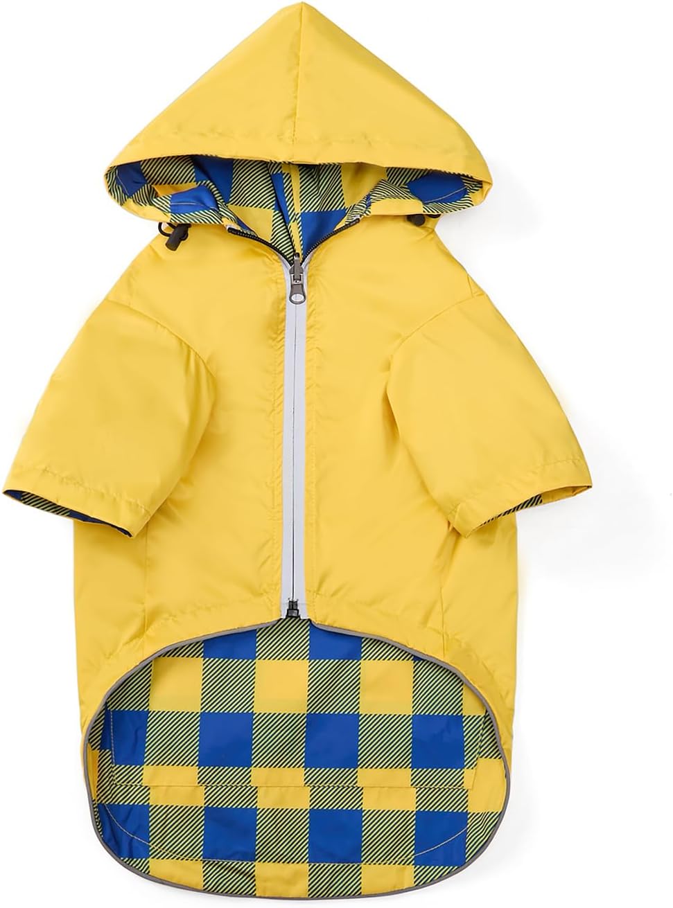 Dog Raincoat rain Jacket Raincoat Dogs Waterproof Small Medium Breeds Zip Closure Storage Pocket Harness Hole Red M - Image 11