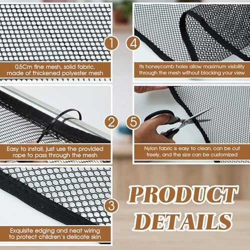 Hosuly balcony netting for pets setup on an apartment patio railing