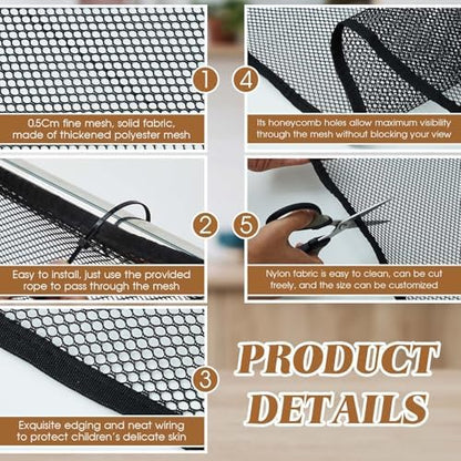 Hosuly balcony netting for pets setup on an apartment patio railing