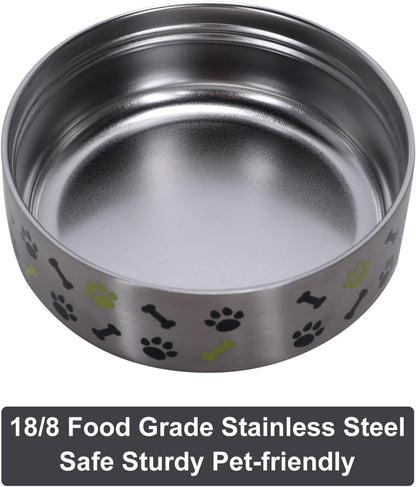 GiNT insulated pet dispenser standing upright with the bowl securely attached to the base.
