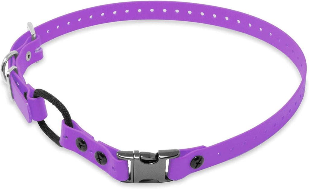 Educator Quick Snap 3/4-Inch Dog Training Collar Strap - Fits ME-300, ET-300/400, EZ-900, PE-900 & PG-300 Receivers - 33" Trim-to-Fit Biothane Bungee Collar, Black - Image 11