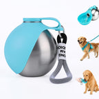 Super Design 2 in 1 portable dog water bottle front view for pet travel hydration