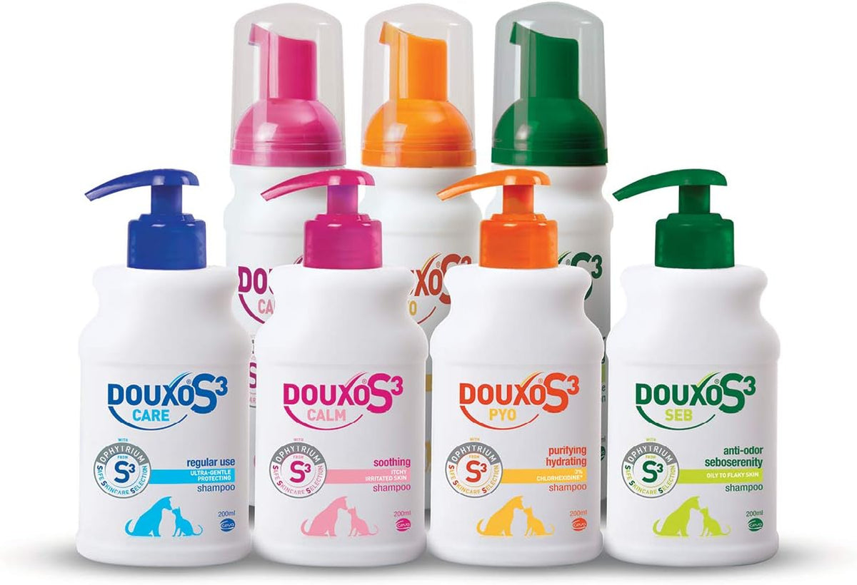 Douxo S3 Calm Leave On Mousse 150ml Bottle Back Label Instructions And Details