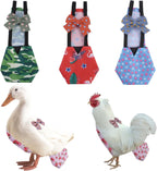 MANON ROSA Chicken Diapers Bantam Hens - Reusable 6-Piece Set with Bow Ties Poultry Nappies Washable Waterproof for Geese Pet Ducks Silkie (6D S) - Image 9