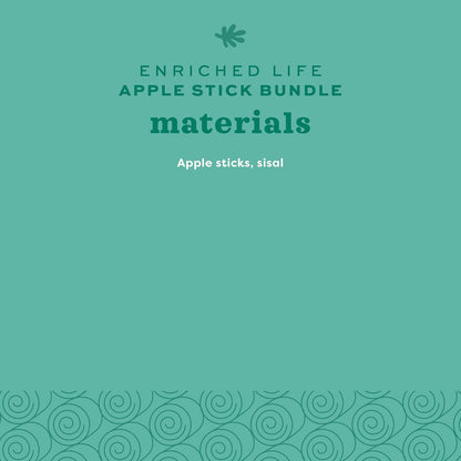 Oxbow Enriched Life premium apple stick bundle habitat toy for pocket pets