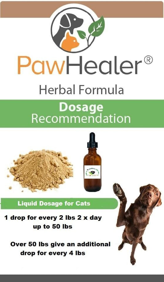 PawHealer feline bladder UTI remedy liquid dropper bottle for pet natural wellness.