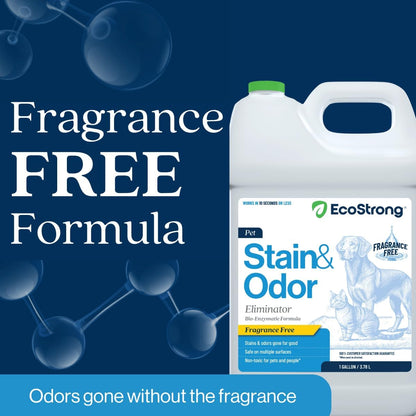 Eco Strong Pet Stain and Odor Remover - Cat Urine Enzyme Cleaner, Urine Destroyer for Dogs, Pet Urine Enzyme Cleaner [All New Fragrance Free] - 128oz - Image 4