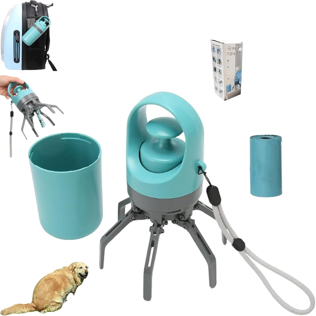 Generic Portable Pet Pooper Scooper front view showing the compact design.
